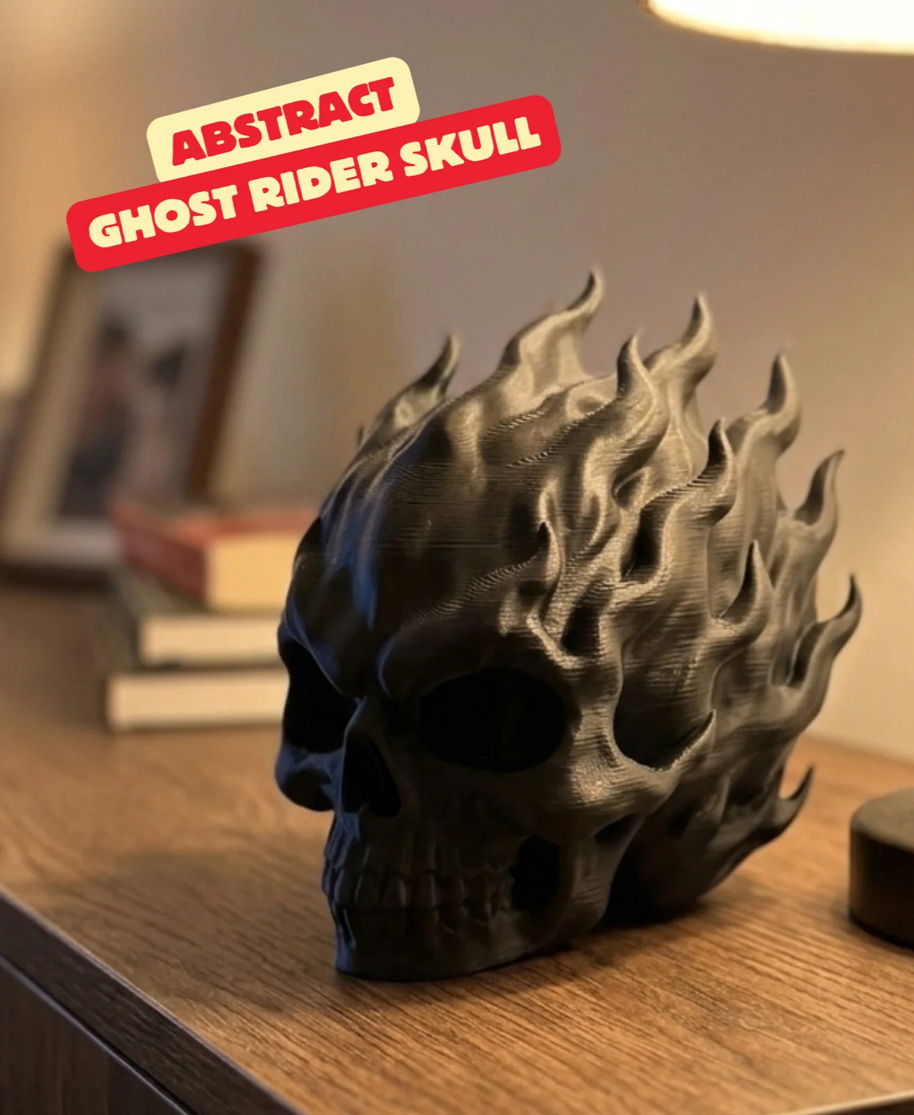 Abstracte Ghost Rider-schedel - foto 1