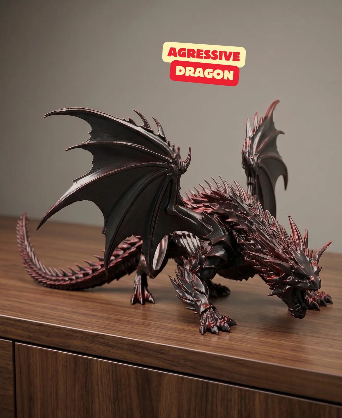 Agressieve draaksculptuur - foto 1