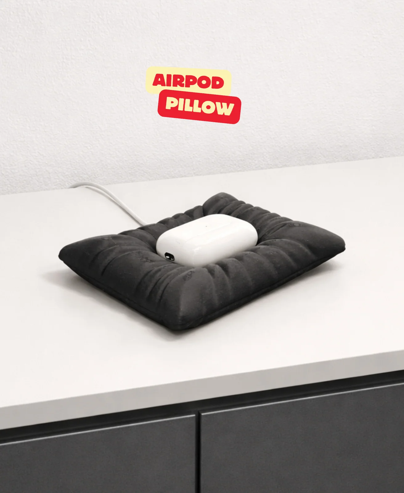 AirPod-houder met kussenstructuur - foto 1