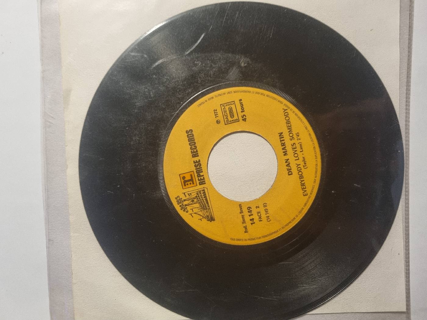 Dean Martin - Everybody Loves Somebody / In The Chapel In The Moonlight - foto 1