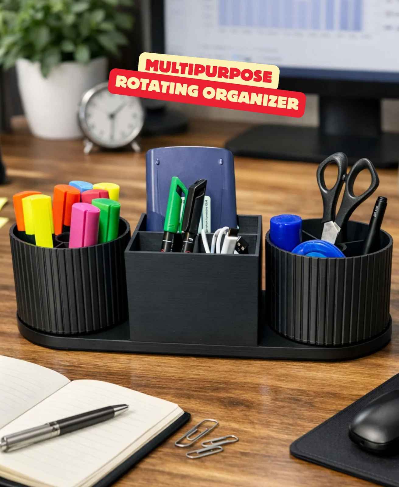 Draaiende multifunctionele organizer met extra ruimte - foto 1