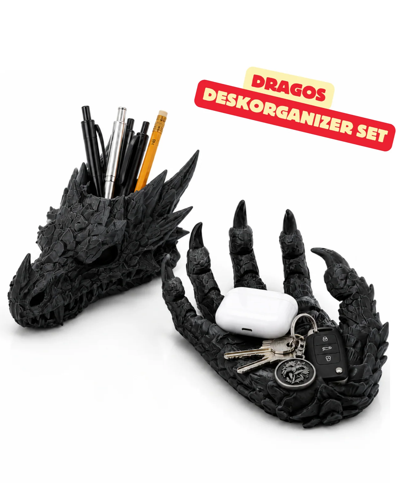 Dragos pennenhouder en kom - foto 1