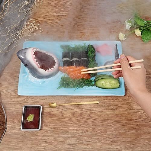 Haaienvormig decoratief blad / mal voor keramische schaal - foto 1