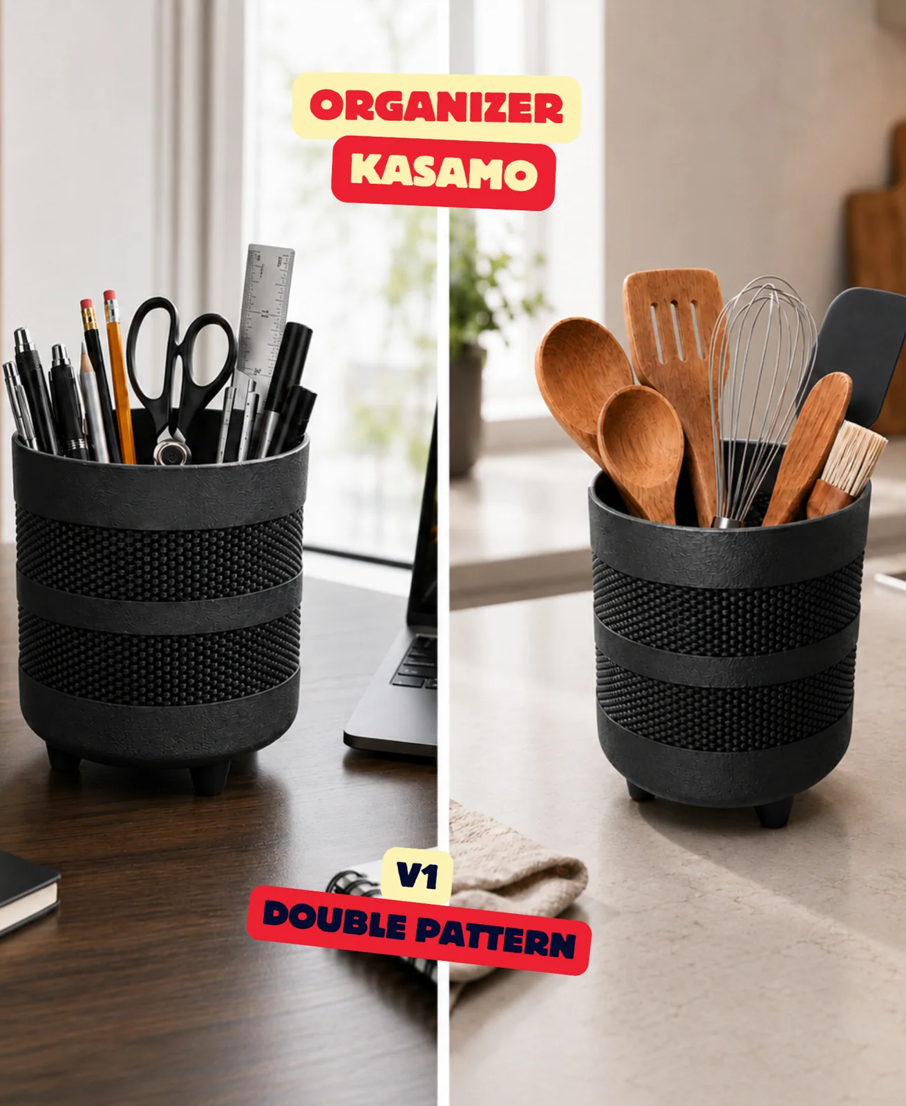 Kasamo multifunctionele organizer met dubbel patroon - foto 1