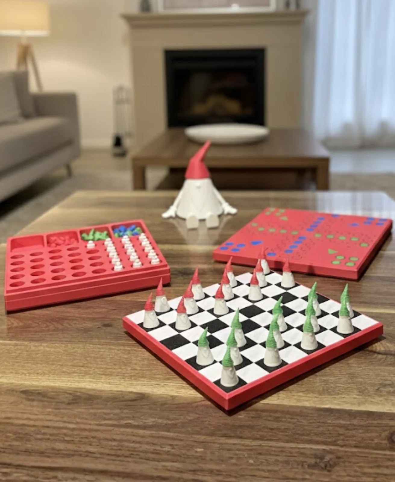 Kerstbordspelcollectie met zoete kerstkabouters - foto 1