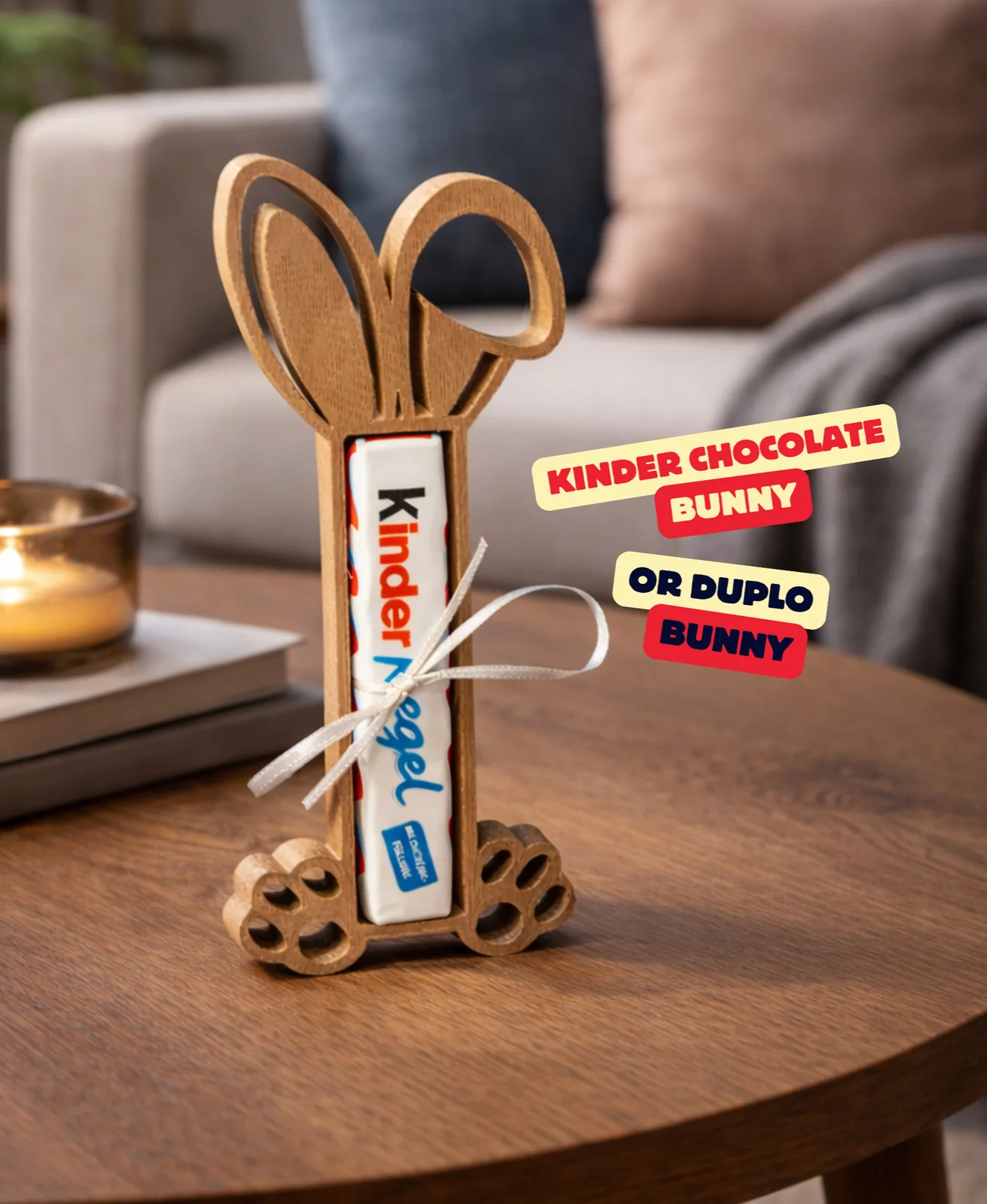 Kinder chocolade reep konijntje (houder) - foto 1