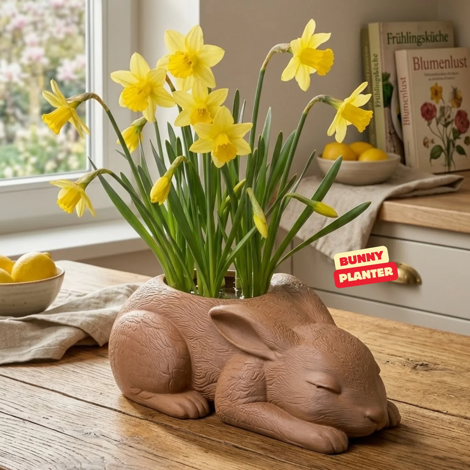 Konijntje bloempot - foto 1