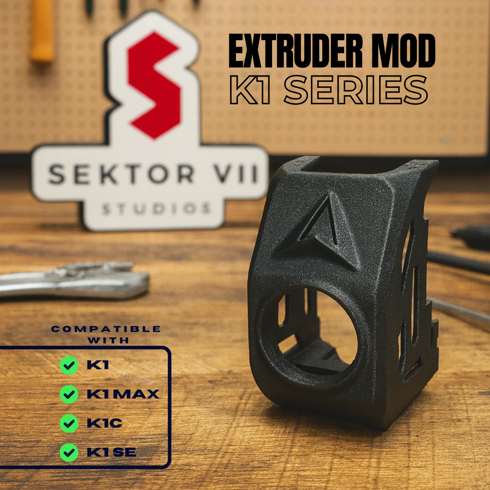 Luchtstroomkop extruder mod (Creality K1-serie) - foto 1