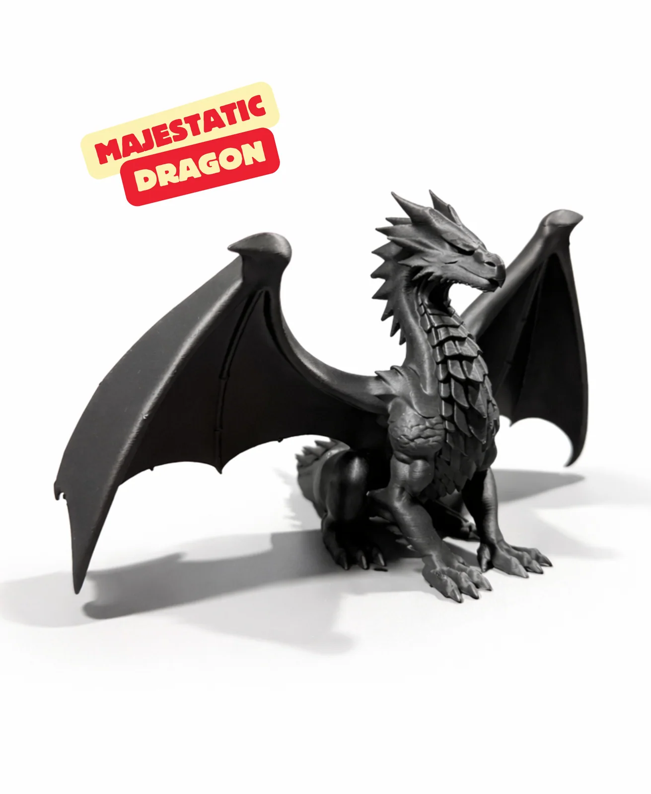 Majestatische draaksculptuur - foto 1