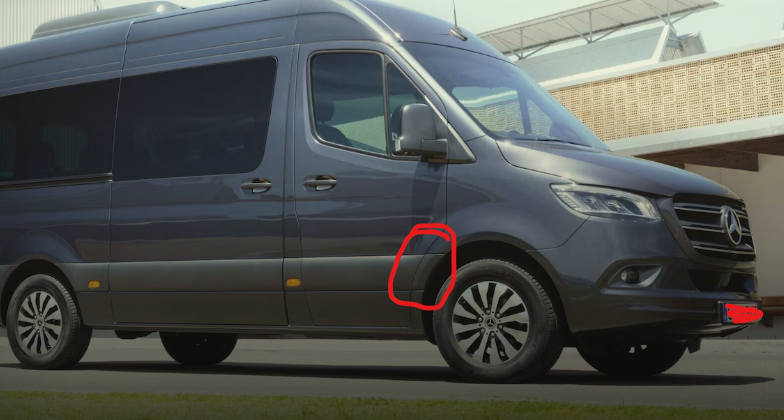 Mercedes Sprinter W907 wielkastlijst voor 2019-2025 - foto 1