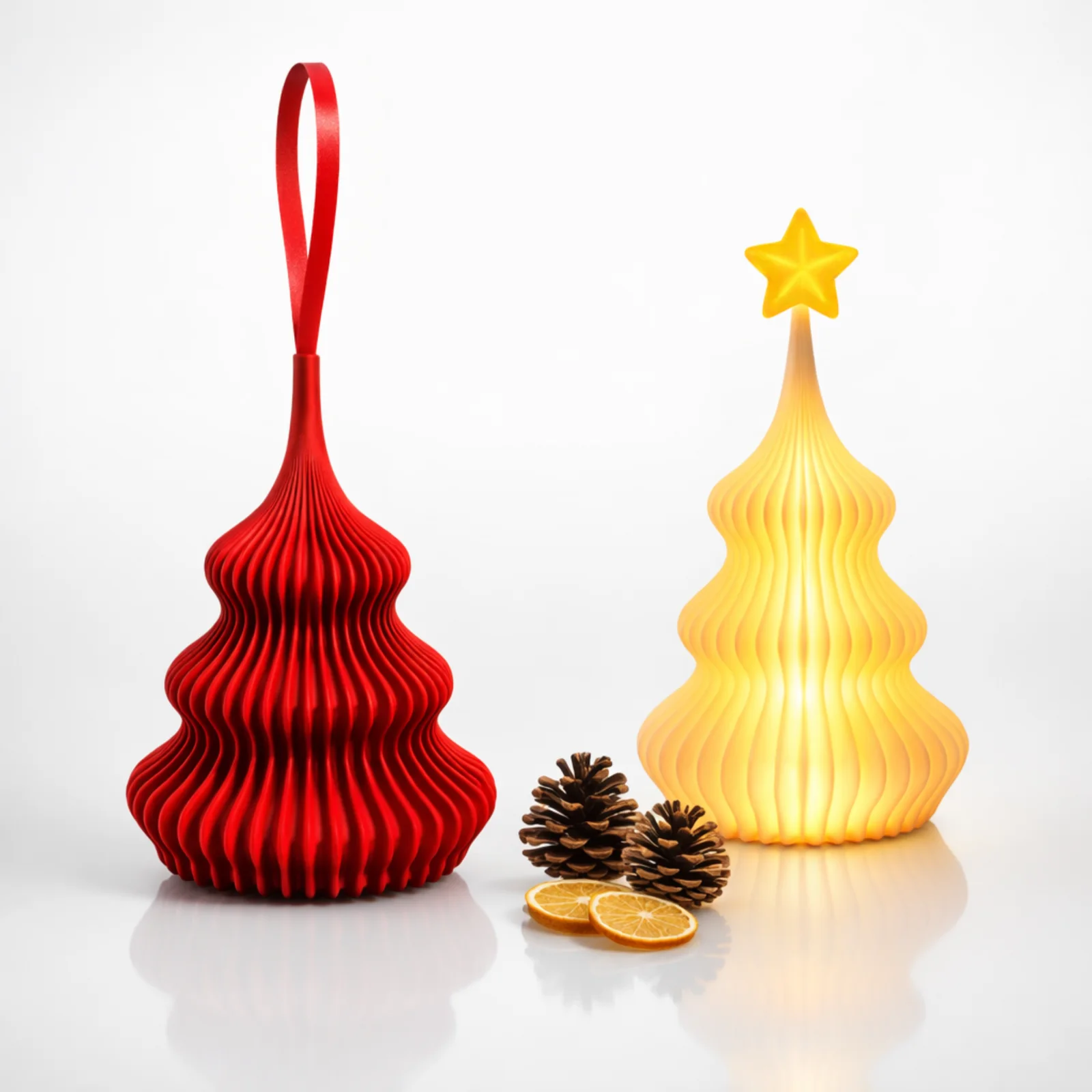 Moderne & modulaire kerstbomen - hanger + theelichtversie (3 maten) - foto 1