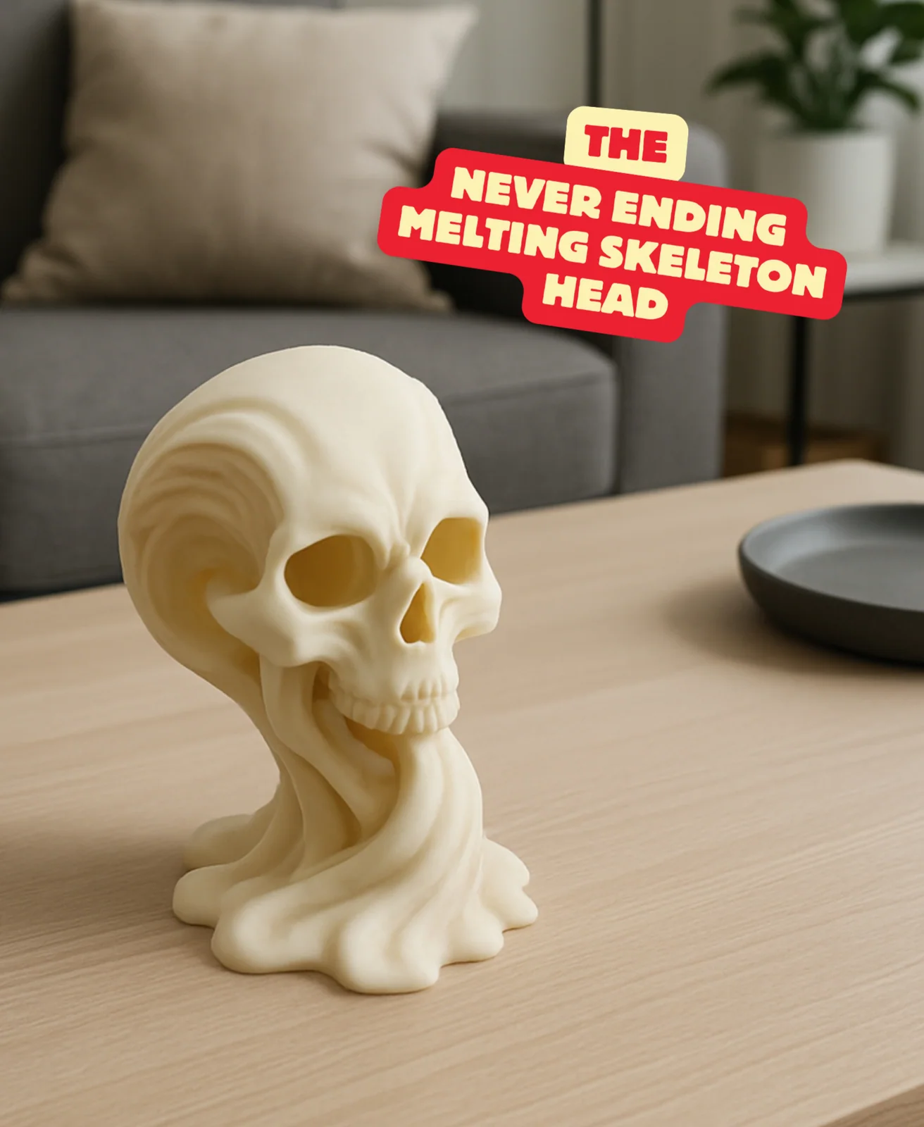 Nooit eindigend smeltend skeletkop - foto 1