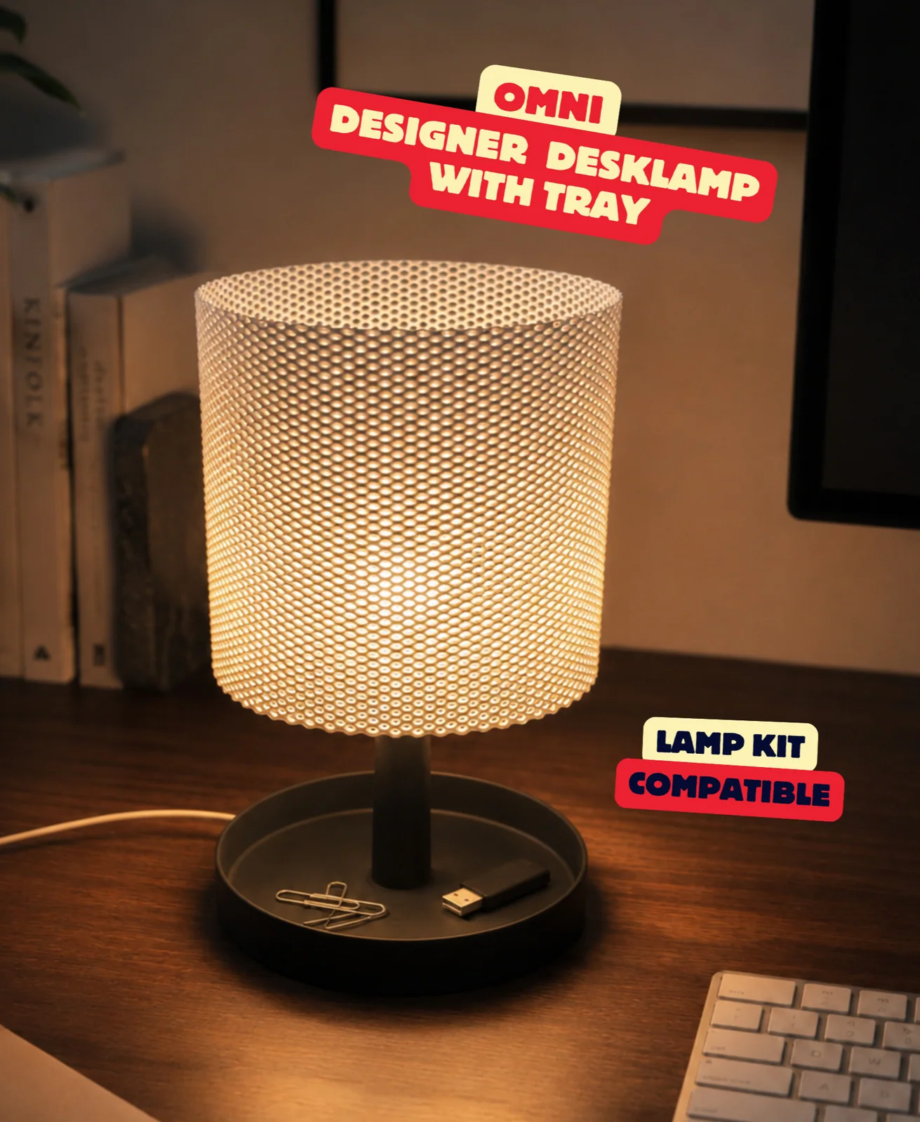 Omni design-bureaulamp met plateau - foto 1