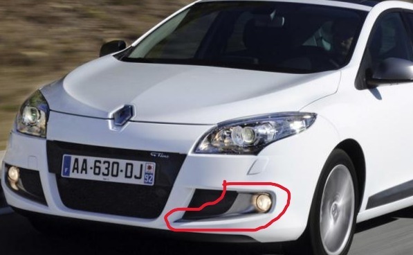 Renault Megane 3 GT Line mistlampkap 261A38712R 2009-2013 - foto 1