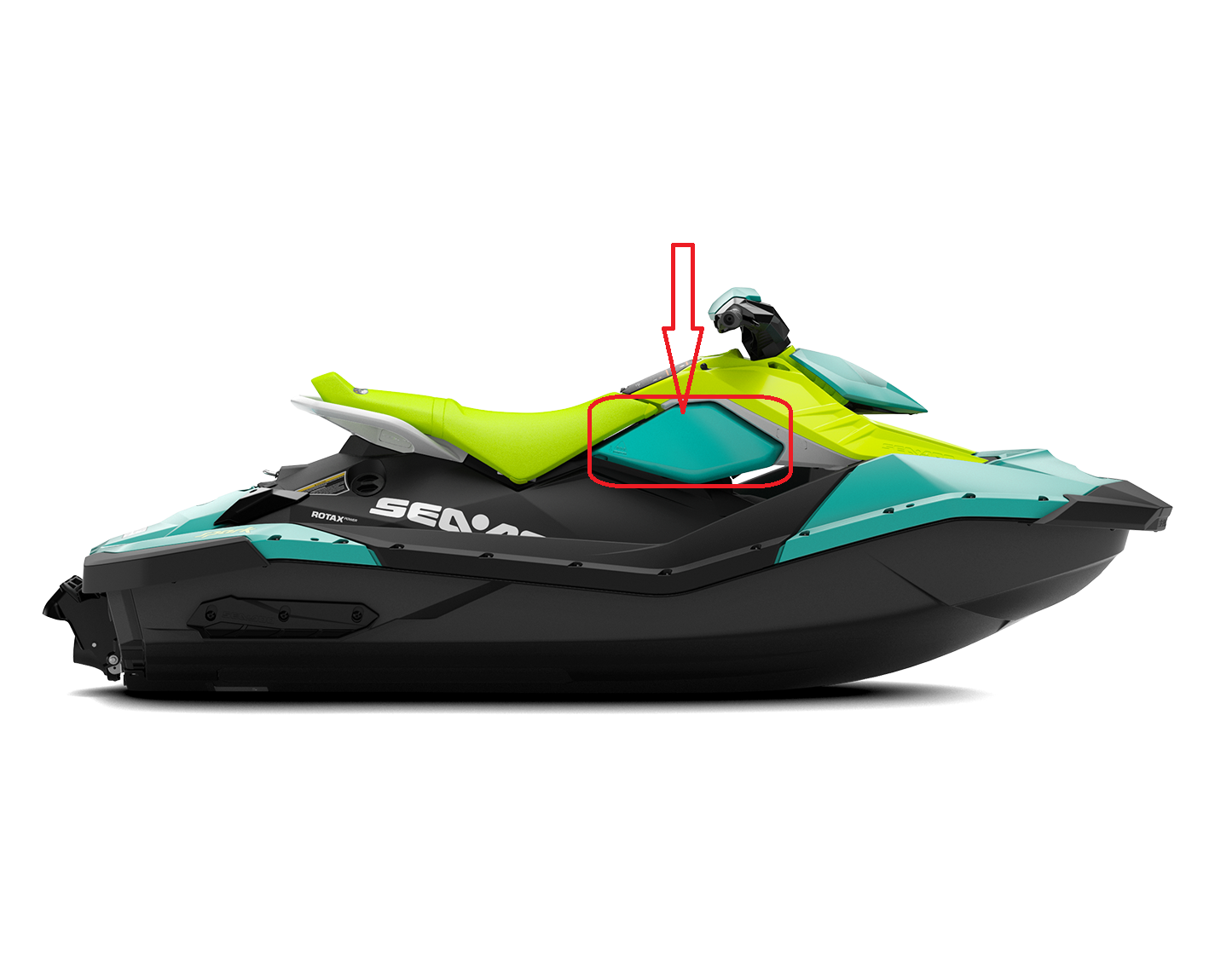 Sea-Doo Spark jetski zijpaneel / toegangskap - foto 1