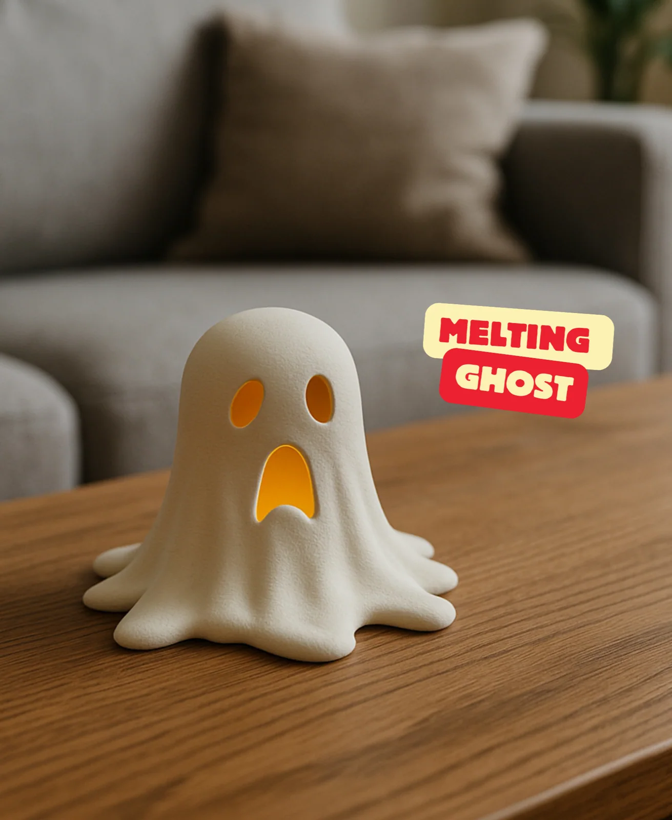 Smeltend spook met theelicht - foto 1