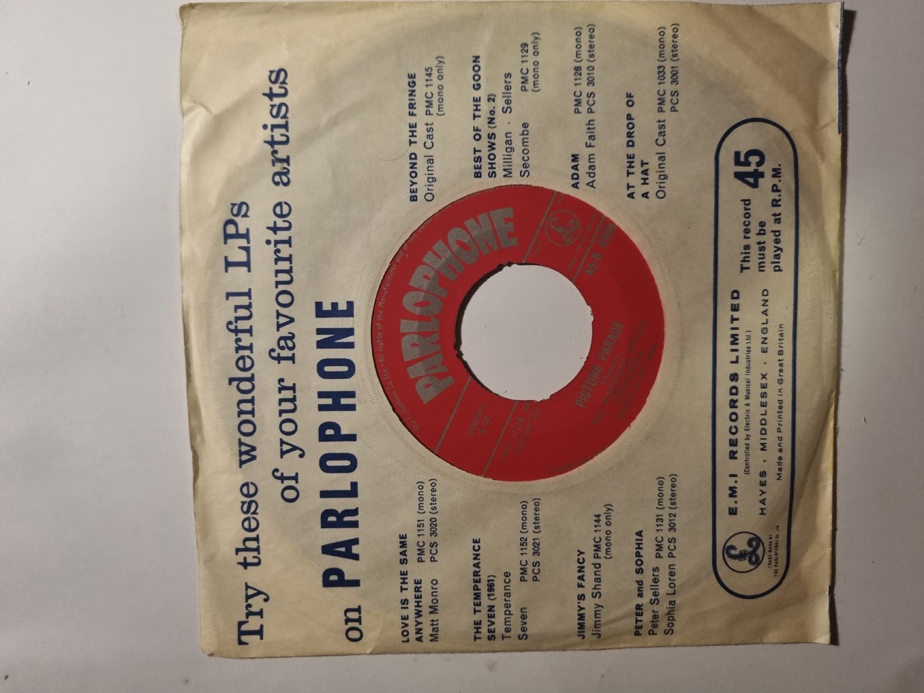 The Pinewood Studio Orchestra - The Waltz Of The Toreadors / Picture Parade - foto 1