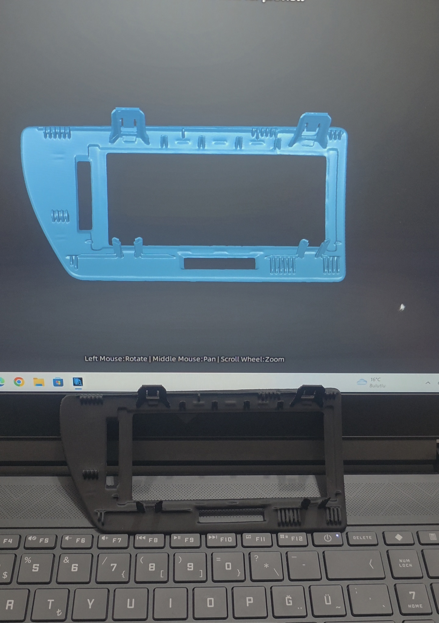 Vauxhall / Opel Astra H / Zafira B ventilatierooster omlijsting set links/rechts - foto 1