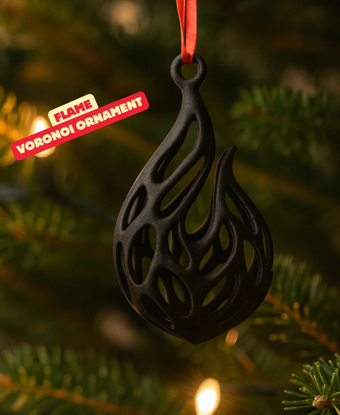 Vlam ornament Voronoi - foto 1
