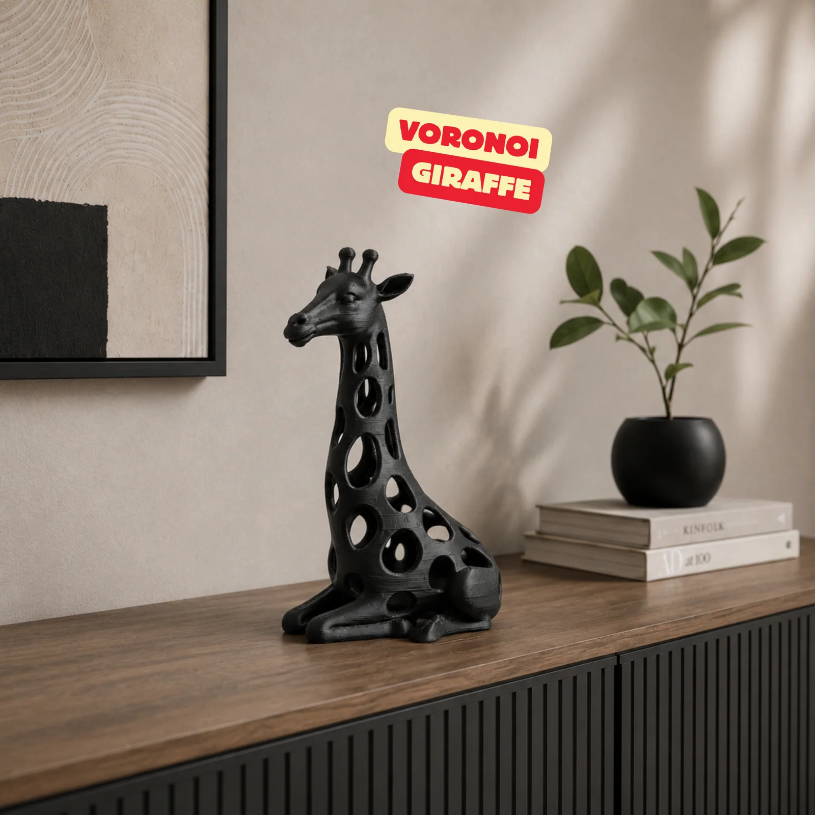 Voronoi girafsculptuur - foto 1