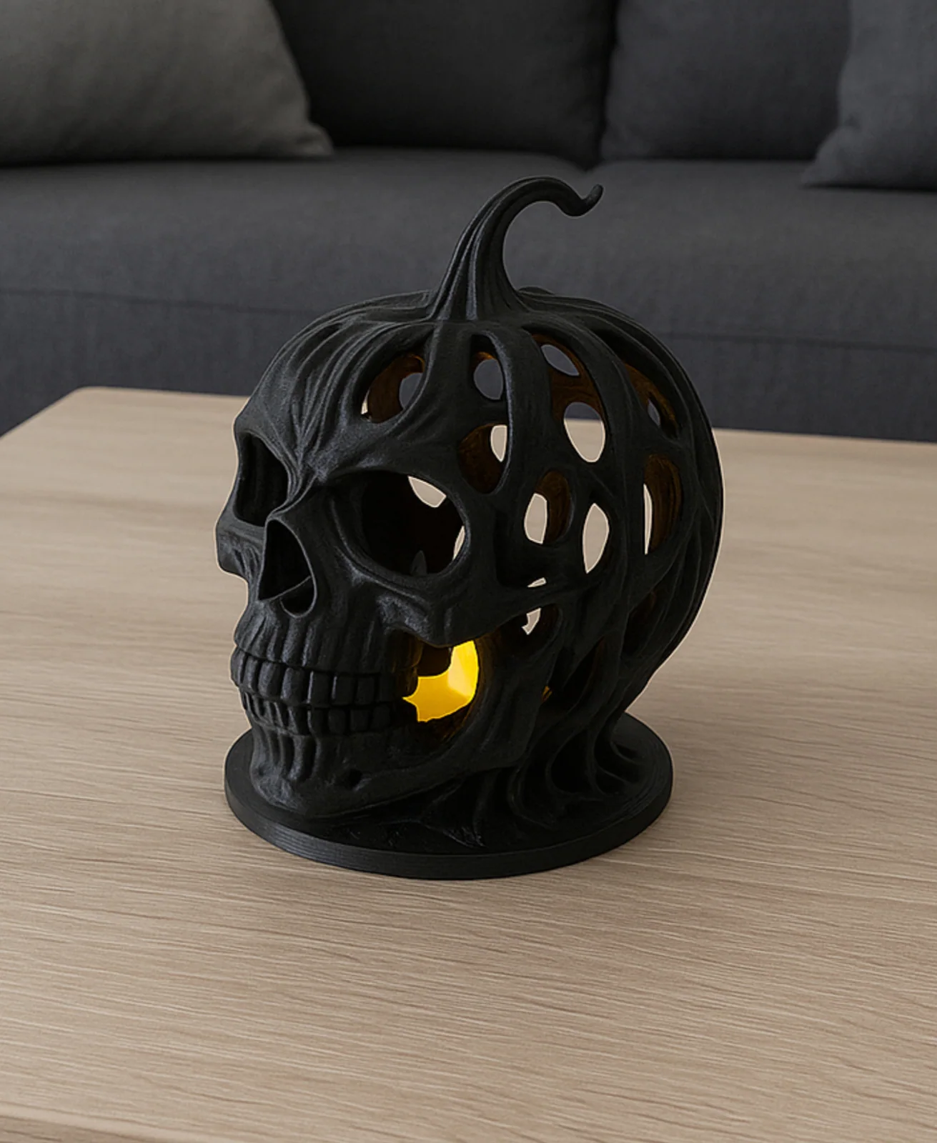 Voronoi skelet pompoenhoofd - foto 1